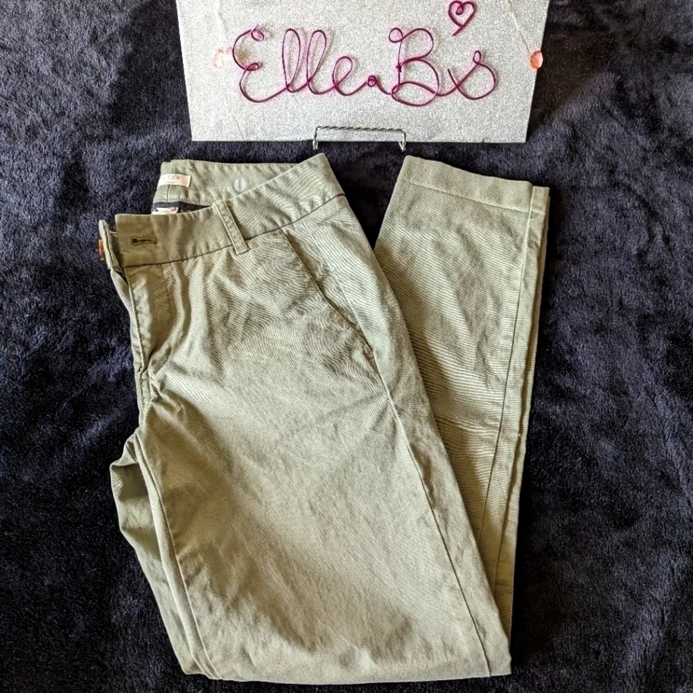 J Crew Green Khaki Pant 0